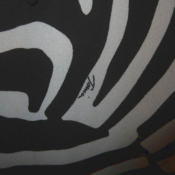 Trina Turk X INC Tunic Top Size XL Rainbow Cuff Zebra Chiffon Kimono Retro Pride - Picture 3 of 9